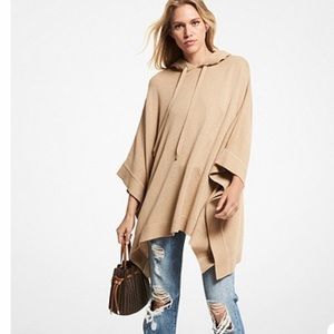 Michael Kors wool blend poncho